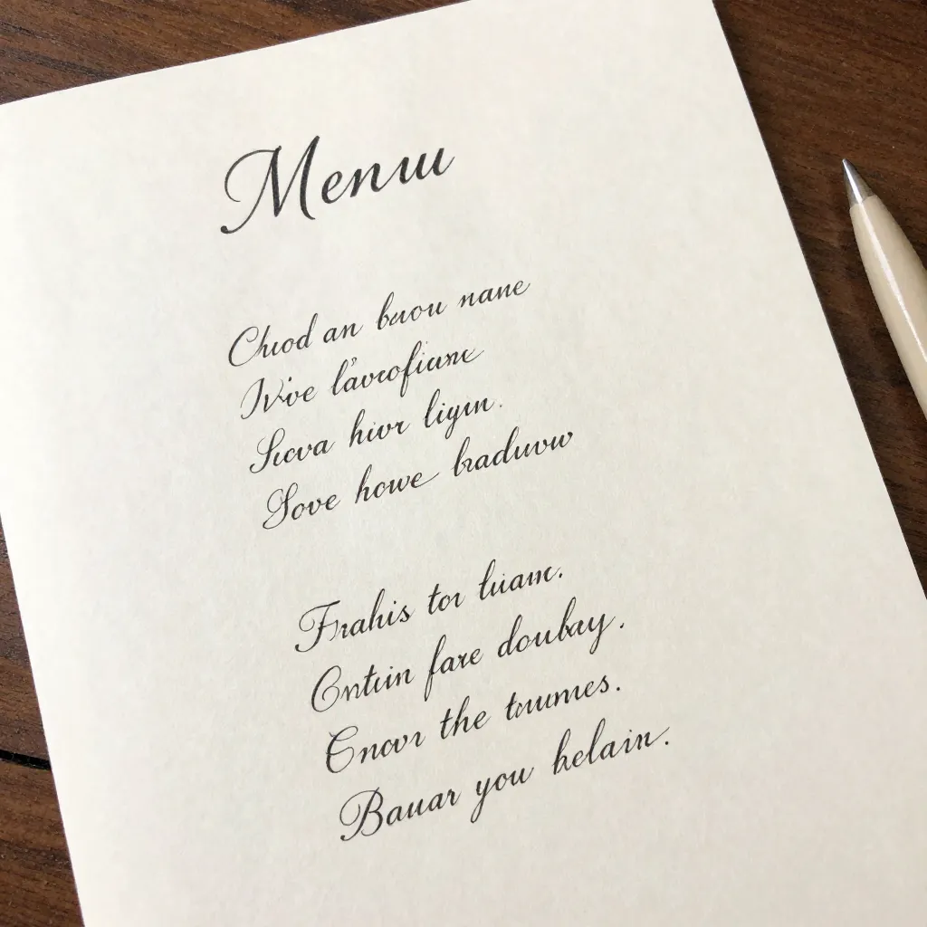 Documentation standards example